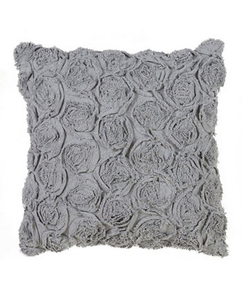 Декоративная подушка с текстурой розы, 17 x 17 дюймов Saro