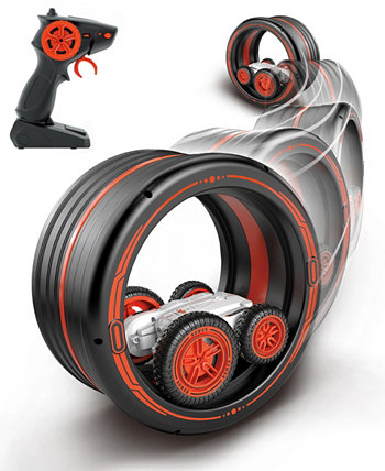Пульт дистанционного управления Extreme Spin имеет уникальный дизайн, который позволяет ему выполнять трюки на двух колесах, вращаться на высоких скоростях и преодолевать препятствия, 5 шт. Jupiter Creations