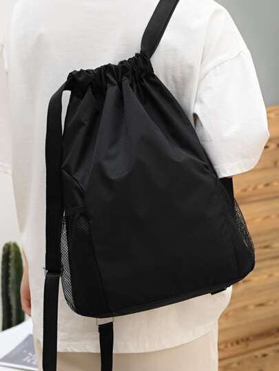 Мужской минималистичный рюкзак-ведро на кулиске SHEIN