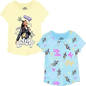 Girls' That Girl Lay Lay T-Shirt - Lay Lay Short Sleeve 2 Pack Bundle T-Shirt Sizes 4-16 Nickelodeon