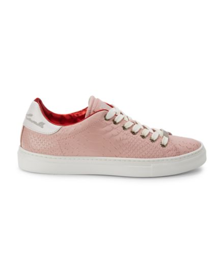 Textured Leather Sneakers Cavalli CLASS