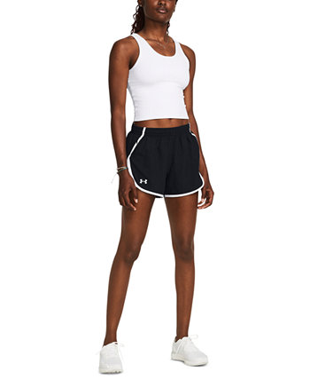 Women's Fly By Mesh-Panel Running Shorts Under Armour