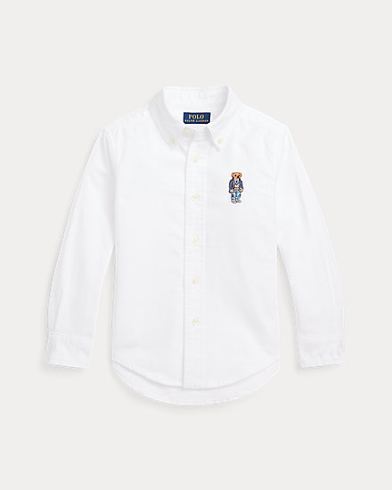 Хлопковая оксфордская рубашка Polo Bear Ralph Lauren
