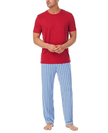 Мужские 2-шт. Пижамный комплект из футболки и брюк Cuddl Duds