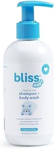 Bliss Baby Shampoo & Wash 2-in-1, For Babies, Kids & Adults with Senstive Skin - Pediatrician Approved - Dermatologist Tested - Vegan, Fragrance-Free & Hydrating - Shea Butter, Cucumber & Calendula Bliss