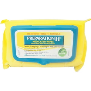 Preparation H Medicated Wipes, 48 Ea (Pack of 4) Preparation H