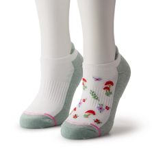 Женские компрессионные носки до щиколотки Dr. Motion, 2 шт., с грибами и цветочным принтом Dr. Motion