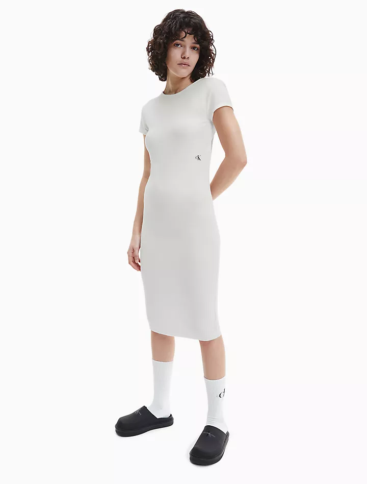 Облегающее платье миди с открытой спиной Calvin Klein