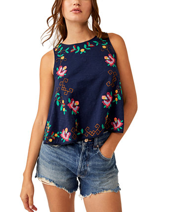Women's Cotton Sleeveless Embroidered Top Free People
