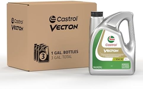 Castrol Vecton 10W-30 FA-4 Part Synthetic Diesel Engine Oil, 1 Gallon, Pack of 3 Castrol