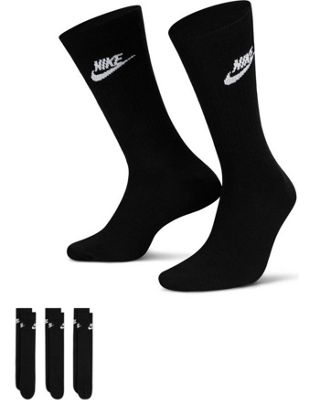 Комплект из трех черных носков Nike Everyday Essential Nike