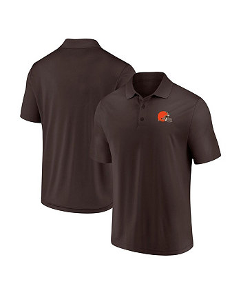 Мужская коричневая рубашка-поло Cleveland Browns Component Fanatics