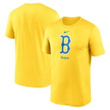 Men's Nike Gold Boston Red Sox City Connect Logo T-Shirt Nike