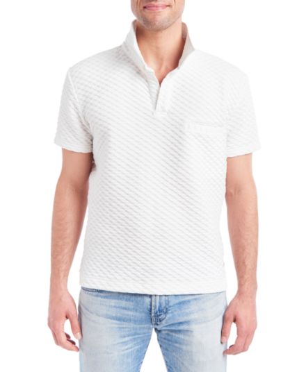 Текстурированная футболка-поло вафельной вязки PINO BY PINOPORTE