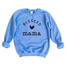 Blessed Mama Heart Sweatshirt Simply Sage Market