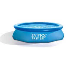 Intex Easy Set 10 Foot x 30 Inch Above Ground Inflatable Round Swimming Pool Intex