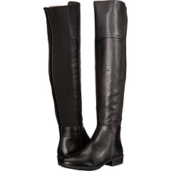 Черный (Black Leather Modena Calf Leather/Ribbed Stretch Knit) Черный (Black Leather Modena Calf Leather/Ribbed Stretch Knit)