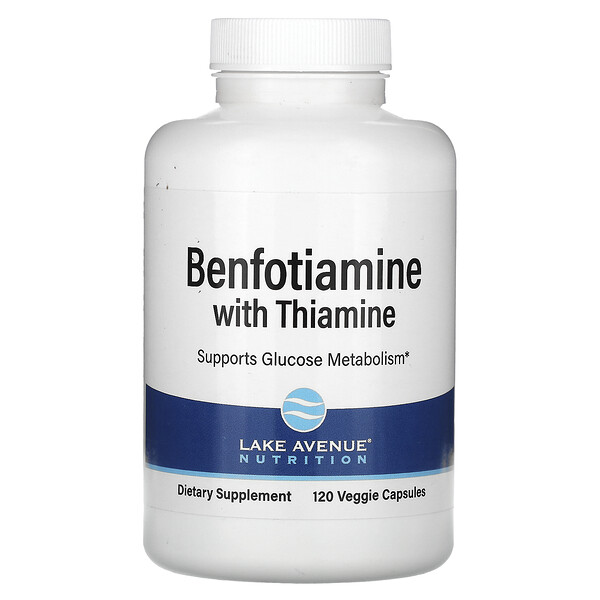 Бенфотиамин с тиамином - 250 мг - 120 капсул - Lake Avenue Nutrition Lake Avenue Nutrition