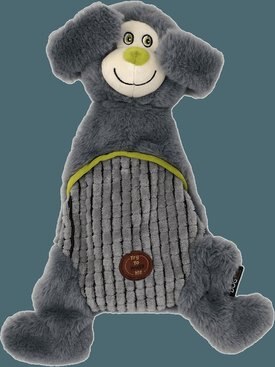 Dogline Bear Squeaky Dog Toy, 12-in Dogline