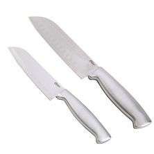 Набор ножей Santoku Baldwyn из 2 предметов из нержавеющей стали Oster Cocina