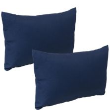 Sunnydaze 2 Наружные подушки для поясницы - 12 x 20 дюймов - темно-синий Sunnydaze Decor