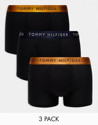 Комплект из трех плавок Tommy Hilfiger с цветным логотипом на поясе Tommy Hilfiger