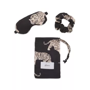 Резинка для волос и маска с принтом Safari Starry Nights Sierra Tiger Averie Sleep
