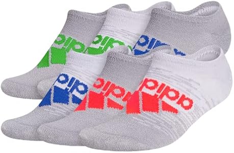 adidas Kids-Boy's/Girl's Superlite No Show Socks (6-Pair) Adidas