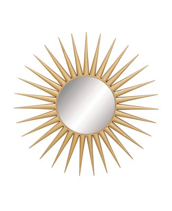 Металлическое настенное зеркало Cosmopolitan Gold Glam, 42 x 42 CosmoLiving
