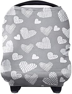 Yoofoss Nursing Cover Breastfeeding Scarf - Baby Car Seat Covers, Infant Stroller Cover, Carseat Canopy for Girls and Boys Yoofoss