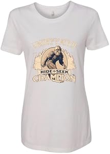 Bigfoot Undefeated Hide and Seek Champion Womens T-Shirts Fit Wild custom apparel