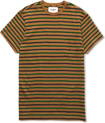 Stripe Crewneck Pocket T-Shirt CORRIDOR