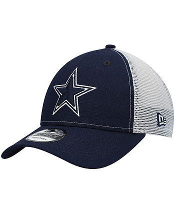 Мужская темно-синяя бейсболка Dallas Cowboys Basic Trucker 9FORTY Snapback New Era