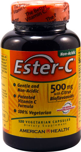 Ester-C с цитрусовыми биофлавоноидами - 500 мг - 120 вегетарианских капсул - American Health American Health