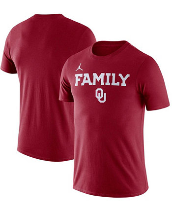 Мужская футболка Crimson Oklahoma Sooners Family Jordan