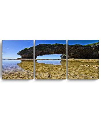 Набор для рисования на прибрежных стенах из 3 предметов Aqua Rocks II, 20 "x 48" Ready2HangArt