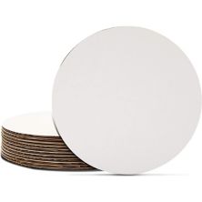 12-Pack Round Cake Boards, Cardboard Cake Circle Bases, 6 Inches Diameter, White Juvale