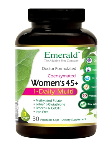 Женский мультивитамин 45+ - 1 капсула в день - 30 растительных капсул - Emerald Labs Emerald Labs