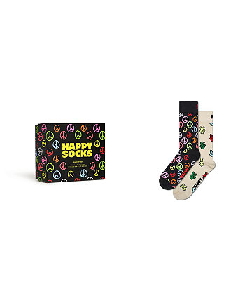 Подарочный набор из 2 носков Peace Happy Socks