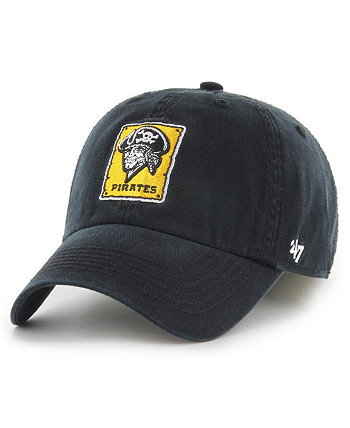 Мужская черная приталенная шляпа Pittsburgh Pirates Cooperstown Collection Franchise '47 Brand