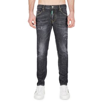 Узкие джинсы с эффектом потертости Skater DSQUARED2