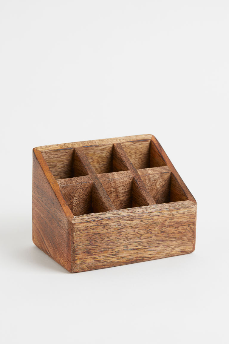 Деревянная коробка для макияжа H&M