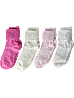 Multi Turn Cuff Multi 4-Pack (младенец / малыш / маленький ребенок / большой ребенок / взрослый) Jefferies Socks