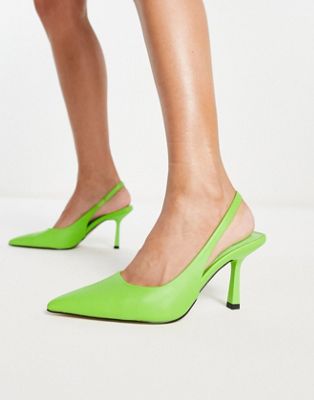 schuh Exclusive Solange heeled shoes in green Schuh