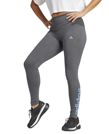 Women's Linear-Logo Full Length Leggings Adidas
