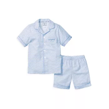 Baby's, Little Boy's &amp; Комплект из двух классических пижамных шорт Mo La Mer для мальчика Petite Plume