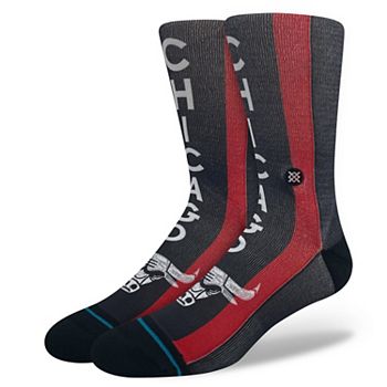 Носки-эки Crew Chicago Bulls 2023/24 City Edition от Stance с поддержкой свода стопы, размер XL (США 13-16) Unbranded