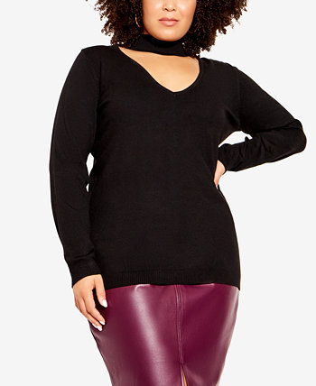 Модный джемпер больших размеров Yolanda Sweater City Chic