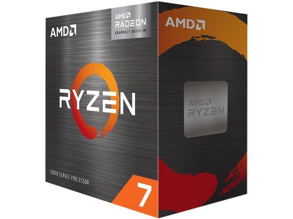 AMD Ryzen 7 5700G — Ryzen 7 5000 серии G Cezanne (Zen 3), 8 ядер, 3,8 ГГц, сокет AM4, 65 Вт, графический процессор AMD Radeon для настольных ПК — 100-100000263BOX AMD