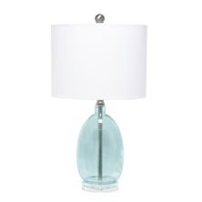 Elegant Designs Ellipse Прозрачная настольная лампа, прозрачная/синяя Elegant Designs